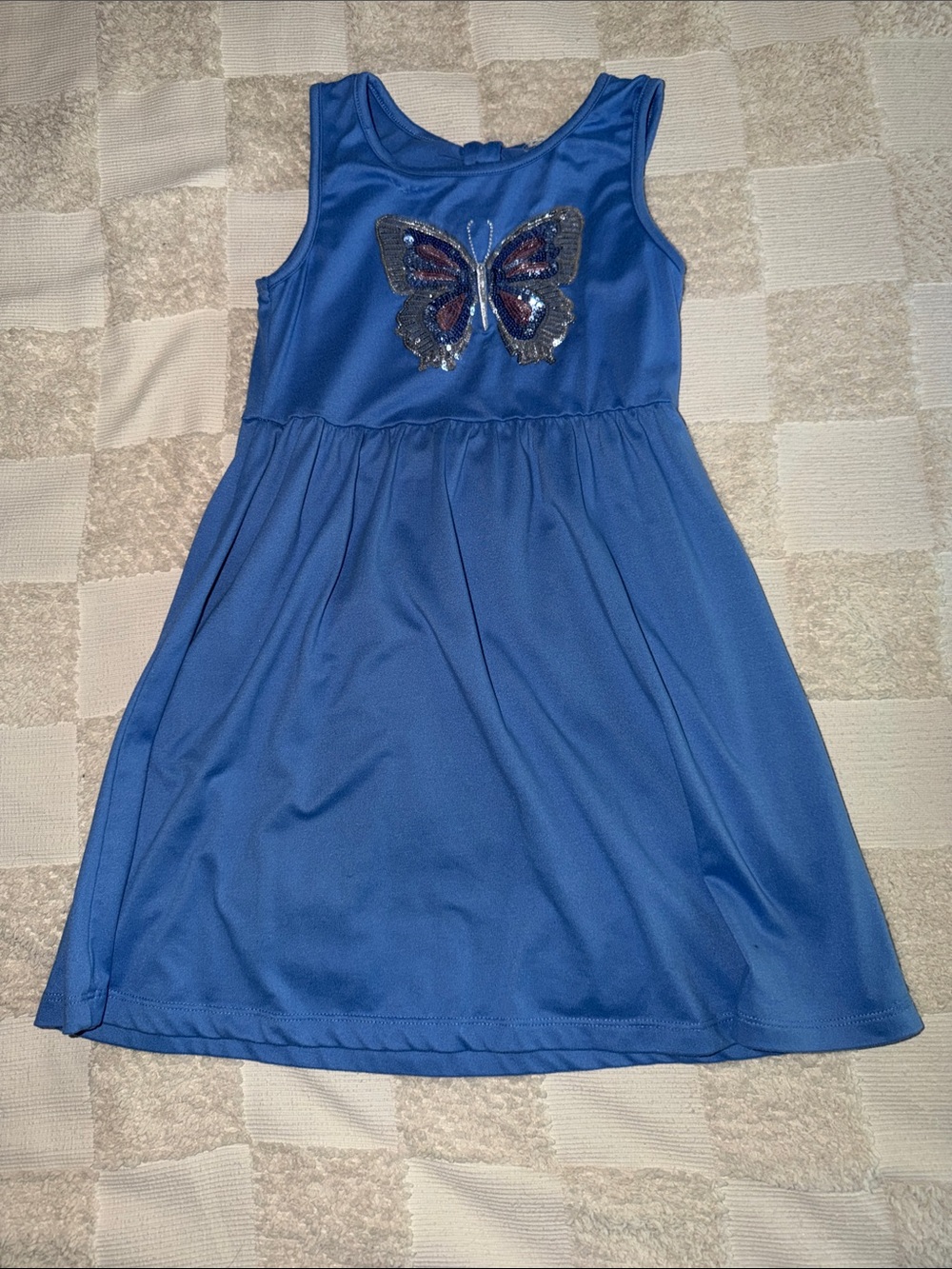 btween Blue Butterfly Sequin Sundress